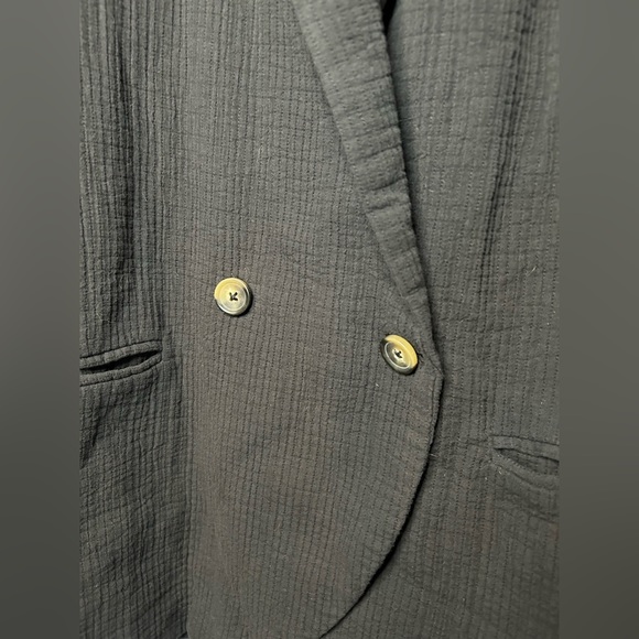 Free People EUC Oversized Rowan Blazer Black - Picture 8 of 12